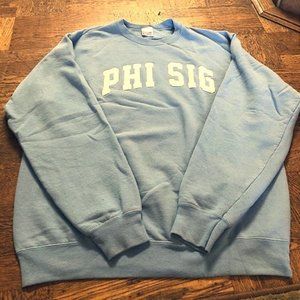 Phi Sig Light Blue Crewneck